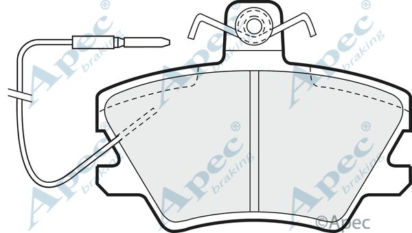 APEC BRAKING stabdžių trinkelių rinkinys, diskinis stabdys PAD527